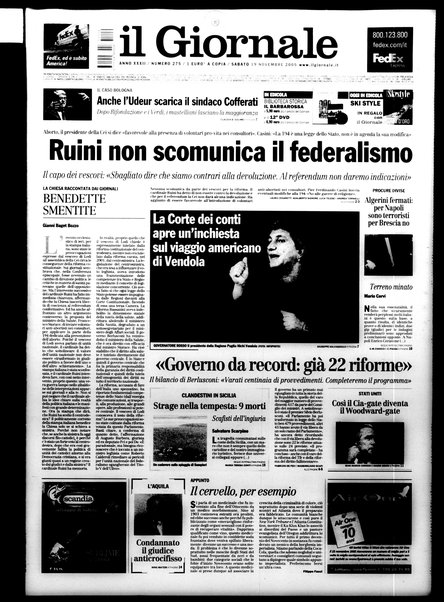 Il giornale : quotidiano del mattino